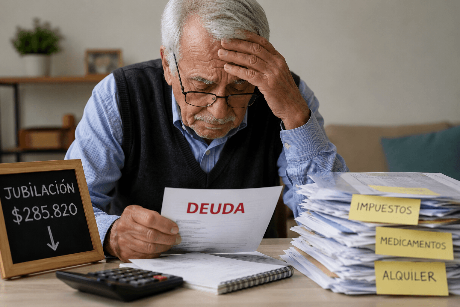 Jubilado endeudado: El sistema financiero lo llevó a una deuda de $150 millones
