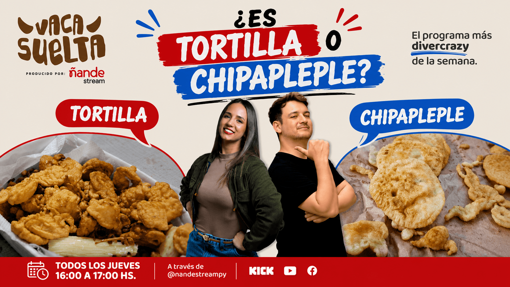 ¿ES TORTILLA O CHIPA PLEPLE? EL DEBATE QUE ENCENDIÓ EL PRIMER PROGRAMA DE VACA SUELTA