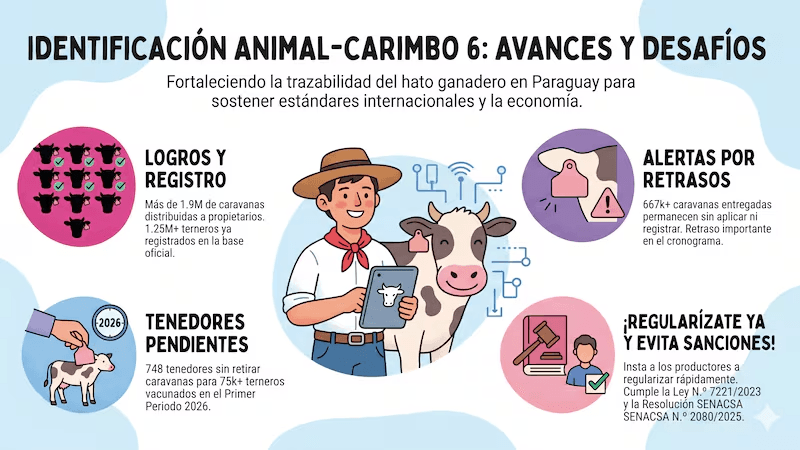 TRAZABILIDAD GANADERA: MÁS DE 660.000 TERNEROS SIGUEN SIN REGISTRO OFICIAL