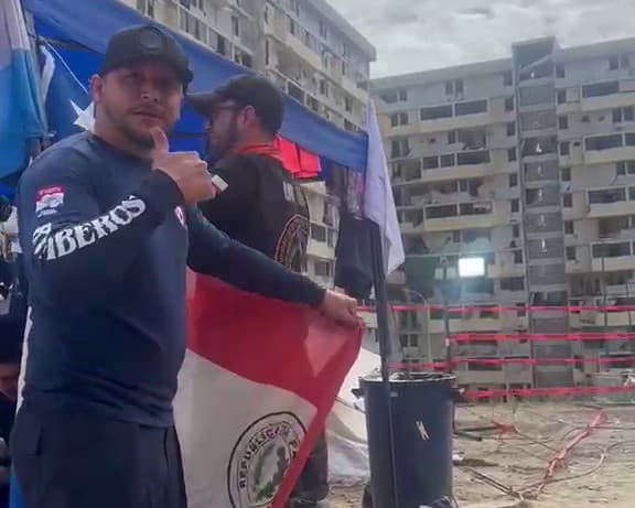 BOMBERO PARAGUAYO INTEGRA EQUIPO INTERNACIONAL DE RESCATE EN VENEZUELA