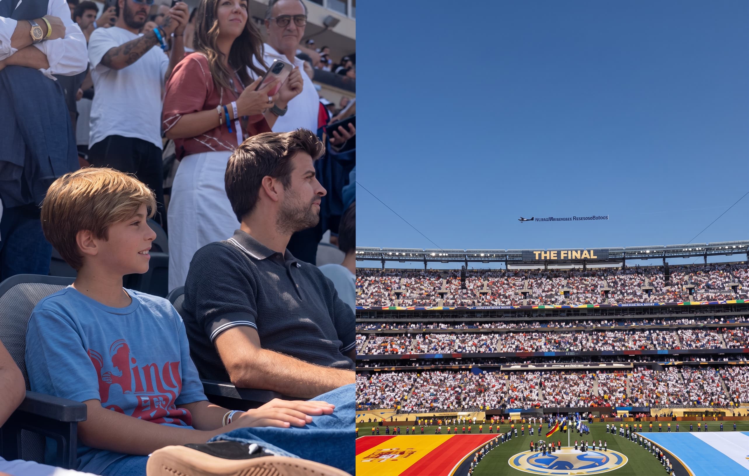 PIQUÉ SE HIZO VIRAL MIRANDO A SHAKIRA MIENTRAS SU HIJO CANTABA A TODO PULMÓN