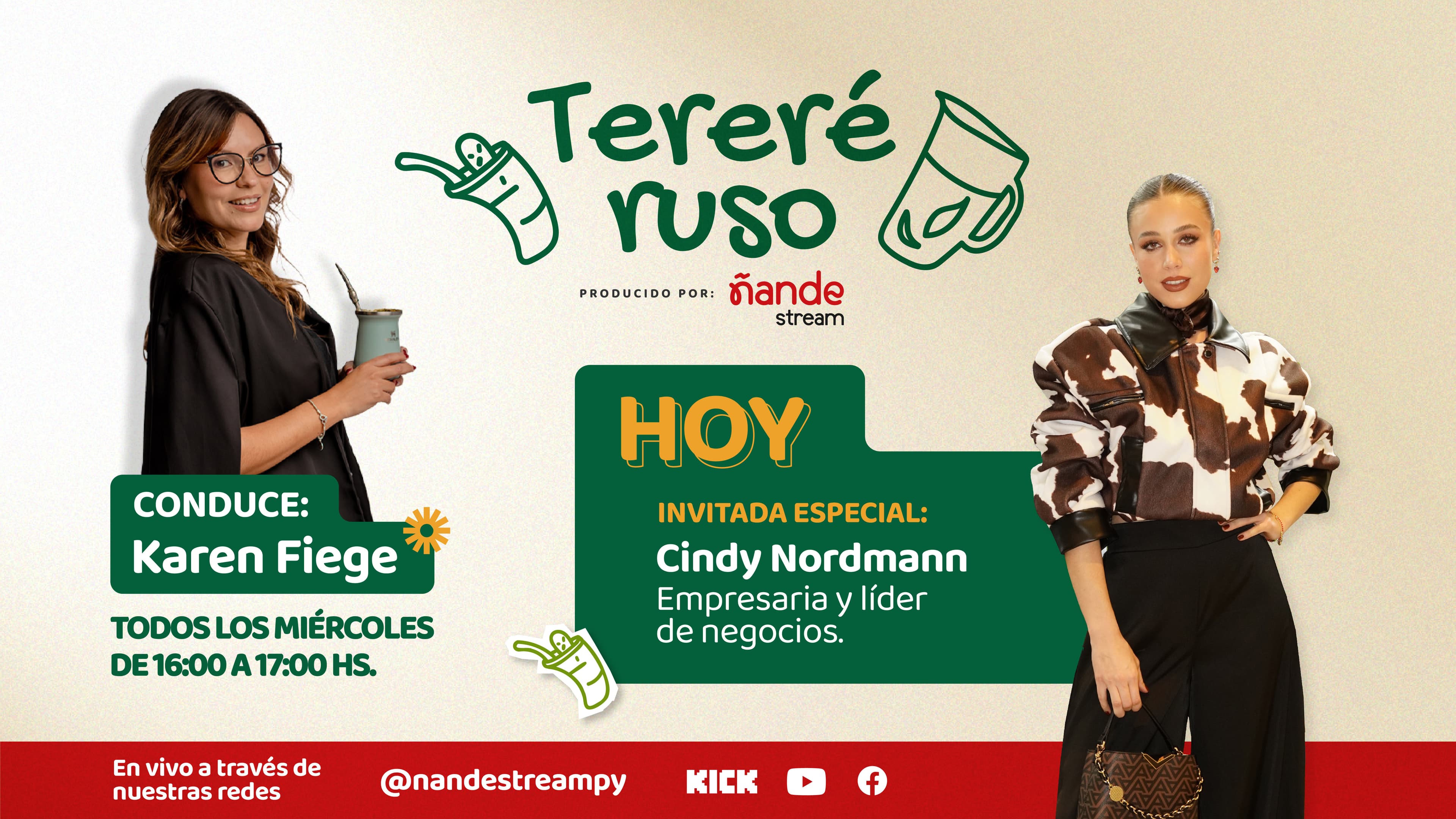 CINDY NORDMANN SERÁ LA INVITADA DE TERERÉ RUSO ESTE MIÉRCOLES