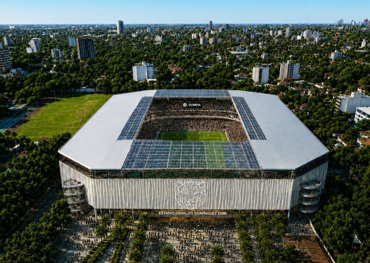 REVISTA INTERNACIONAL DESTACA EL NUEVO ESTADIO DE OLIMPIA RUMBO AL MUNDIAL 2030