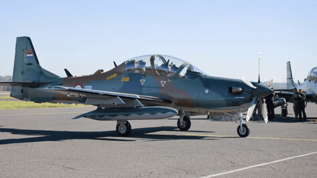 Paraguay recibe quinto A-29 Super Tucano y refuerza la vigilancia del espacio aéreo