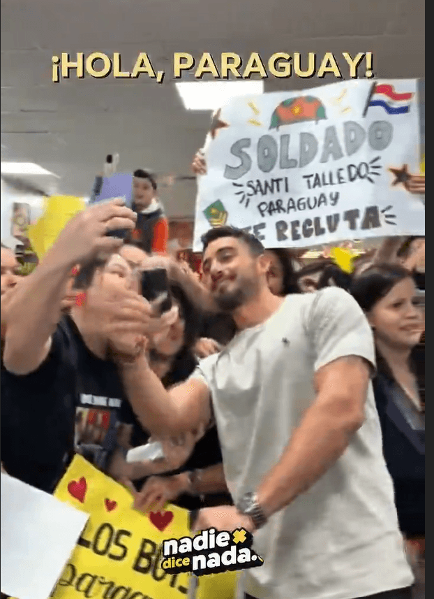 ¡Chipa guasu directo a la boca! Santi Talledo ya hizo su pedido en Paraguay